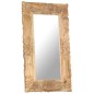 vidaXL Espejo de madera maciza de mango 80x50 cm vidaXL Espejo de madera maciza de mango 80x50 cm