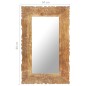 vidaXL Espejo de madera maciza de mango 80x50 cm vidaXL Espejo de madera maciza de mango 80x50 cm
