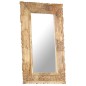 vidaXL Espejo de madera maciza de mango 80x50 cm vidaXL Espejo de madera maciza de mango 80x50 cm