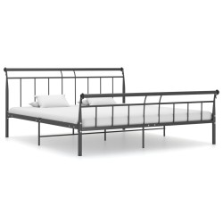 vidaXL Estructura de cama de metal negro 180x200 cm