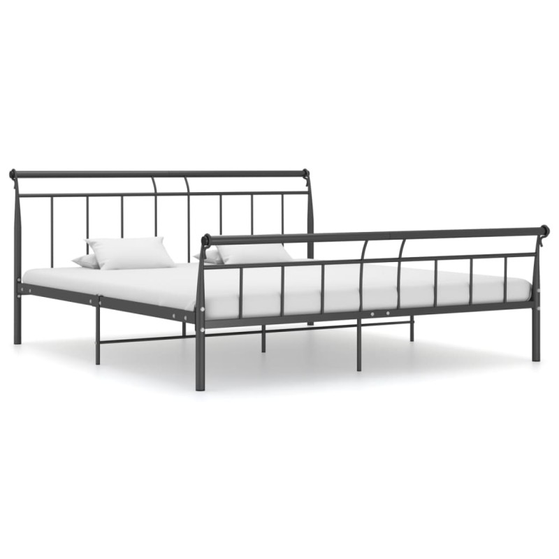 vidaXL Estructura de cama de metal negro 180x200 cm vidaXL Estructura de cama de metal negro 180x200 cm