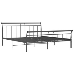 vidaXL Estructura de cama de metal negro 180x200 cm