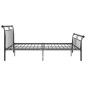 vidaXL Estructura de cama de metal negro 180x200 cm vidaXL Estructura de cama de metal negro 180x200 cm
