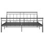 vidaXL Estructura de cama de metal negro 180x200 cm vidaXL Estructura de cama de metal negro 180x200 cm
