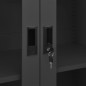 vidaXL Armario de oficina de acero gris antracita 90x40x180 cm