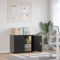vidaXL Armario archivador de acero negro 90x40x70 cm