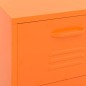 vidaXL Armario de almacenamiento acero naranja 42,5x35x101,5 cm vidaXL Armario de almacenamiento acero naranja 42,5x35x101,5 cm