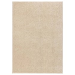 vidaXL Alfombra de pelo corto beige 240x340 cm