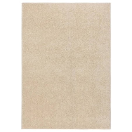 vidaXL Alfombra de pelo corto beige 240x340 cm