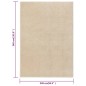 vidaXL Alfombra de pelo corto beige 240x340 cm vidaXL Alfombra de pelo corto beige 240x340 cm
