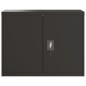 vidaXL Armario archivador de acero negro 90x40x70 cm