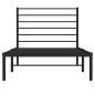vidaXL Estructura de cama con cabecero metal negro 100x190 cm vidaXL Estructura de cama con cabecero metal negro 100x190 cm