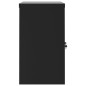 vidaXL Armario archivador de acero negro 90x40x70 cm
