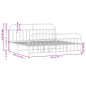 vidaXL Estructura de cama cabecero y pie de cama metal negro 193x203cm vidaXL Estructura de cama cabecero y pie de cama metal negro 193x203cm