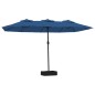 vidaXL Sombrilla doble azul celeste 449x245 cm vidaXL Sombrilla doble azul celeste 449x245 cm