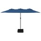 vidaXL Sombrilla doble azul celeste 449x245 cm vidaXL Sombrilla doble azul celeste 449x245 cm