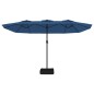vidaXL Sombrilla doble azul celeste 449x245 cm vidaXL Sombrilla doble azul celeste 449x245 cm