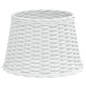 vidaXL Pantalla para lámpara mimbre blanco Ø40x26 cm vidaXL Pantalla para lámpara mimbre blanco Ø40x26 cm