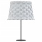 vidaXL Pantalla para lámpara mimbre blanco Ø40x26 cm vidaXL Pantalla para lámpara mimbre blanco Ø40x26 cm