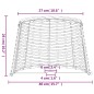 vidaXL Pantalla para lámpara mimbre blanco Ø40x26 cm vidaXL Pantalla para lámpara mimbre blanco Ø40x26 cm
