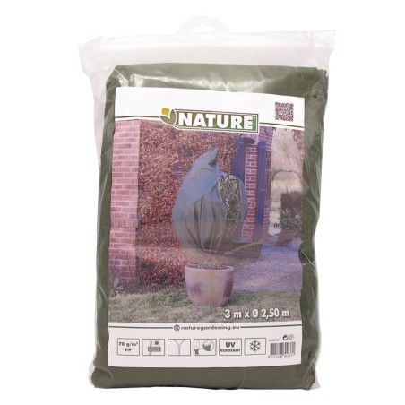 Nature Funda cubre plantas polar anti-heladas verde 70 g/m² 2,5x3 m