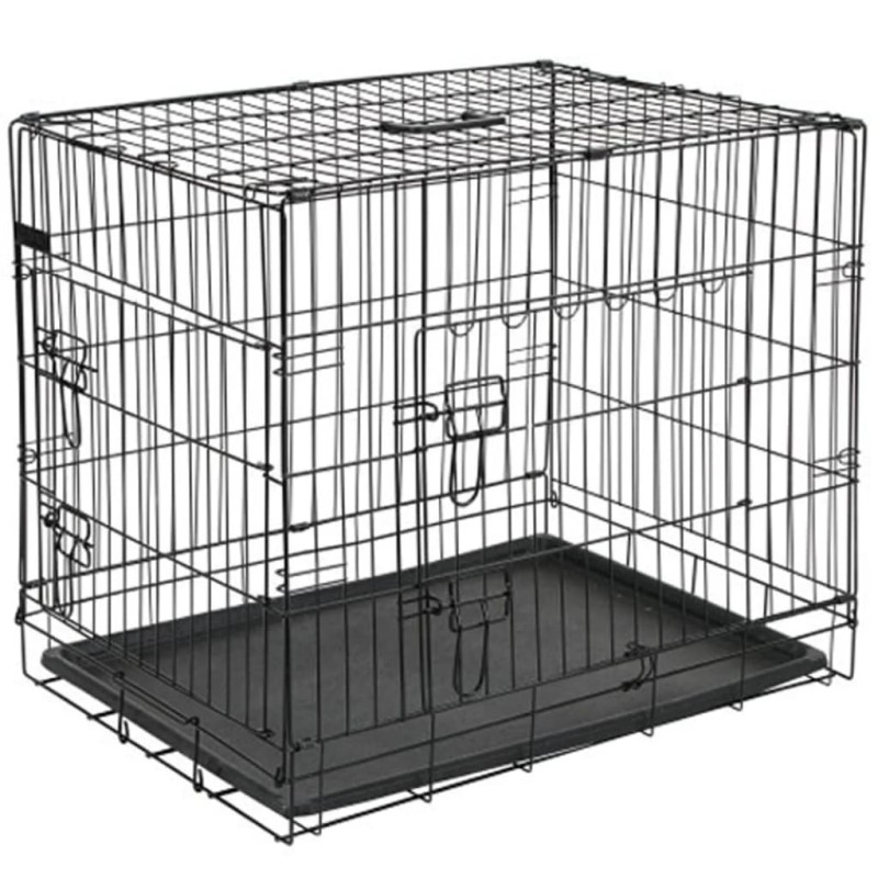 @Pet Perrera 50,8x30,5x35,5 cm metal negra 15006 @Pet Perrera 50,8x30,5x35,5 cm metal negra 15006