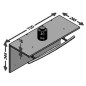 FMD Perchero de pared color roble 72x29,3x34,5 cm