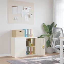 vidaXL Armario archivador de acero blanco 90x40x70 cm