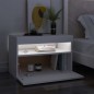 vidaXL Muebles de TV con luces LED 2 uds blanco 60x35x40 cm