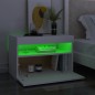 vidaXL Muebles de TV con luces LED 2 uds blanco 60x35x40 cm