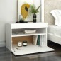 vidaXL Muebles de TV con luces LED 2 uds blanco 60x35x40 cm