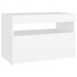 vidaXL Muebles de TV con luces LED 2 uds blanco 60x35x40 cm