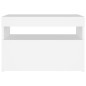 vidaXL Muebles de TV con luces LED 2 uds blanco 60x35x40 cm