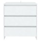vidaXL Aparador de madera contrachapada blanco 70x41x75 cm vidaXL Aparador de madera contrachapada blanco 70x41x75 cm