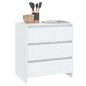vidaXL Aparador de madera contrachapada blanco 70x41x75 cm vidaXL Aparador de madera contrachapada blanco 70x41x75 cm