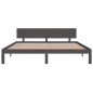 vidaXL Estructura de cama madera maciza gris 180x200 cm vidaXL Estructura de cama madera maciza gris 180x200 cm