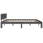 vidaXL Estructura de cama madera maciza gris 180x200 cm vidaXL Estructura de cama madera maciza gris 180x200 cm