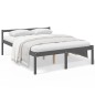 vidaXL Cama para personas mayores madera maciza pino gris 150x200 cm vidaXL Cama para personas mayores madera maciza pino gris 150x200 cm