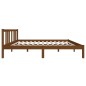 vidaXL Estructura de cama madera maciza marrón miel 140x190 cm vidaXL Estructura de cama madera maciza marrón miel 140x190 cm