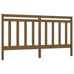 vidaXL Cabecero de cama madera maciza de pino marrón miel 206x4x100 cm
