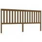 vidaXL Cabecero de cama madera maciza de pino marrón miel 206x6x101 cm vidaXL Cabecero de cama madera maciza de pino marrón miel 206x6x101 cm
