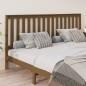 vidaXL Cabecero de cama madera maciza de pino marrón miel 206x6x101 cm vidaXL Cabecero de cama madera maciza de pino marrón miel 206x6x101 cm