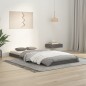 vidaXL Estructura de cama madera maciza de pino gris 90x200 cm vidaXL Estructura de cama madera maciza de pino gris 90x200 cm