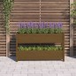 vidaXL Jardinera de madera maciza de pino marrón miel 112x25x66 cm vidaXL Jardinera de madera maciza de pino marrón miel 112x25x66 cm