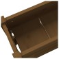 vidaXL Jardinera de madera maciza de pino marrón miel 112x25x66 cm vidaXL Jardinera de madera maciza de pino marrón miel 112x25x66 cm