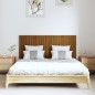 vidaXL Cabecero cama pared madera maciza pino marrón miel 147x3x60 cm vidaXL Cabecero cama pared madera maciza pino marrón miel 147x3x60 cm
