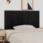 vidaXL Cabecero de cama de pared madera maciza pino negro 185x3x90 cm vidaXL Cabecero de cama de pared madera maciza pino negro 185x3x90 cm