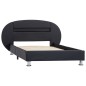 vidaXL Estructura de cama con LED cuero sintético negro 90x200 cm vidaXL Estructura de cama con LED cuero sintético negro 90x200 cm