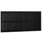 vidaXL Cabecero de cama de pared madera maciza pino negro 185x3x90 cm vidaXL Cabecero de cama de pared madera maciza pino negro 185x3x90 cm