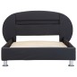 vidaXL Estructura de cama con LED cuero sintético negro 90x200 cm vidaXL Estructura de cama con LED cuero sintético negro 90x200 cm